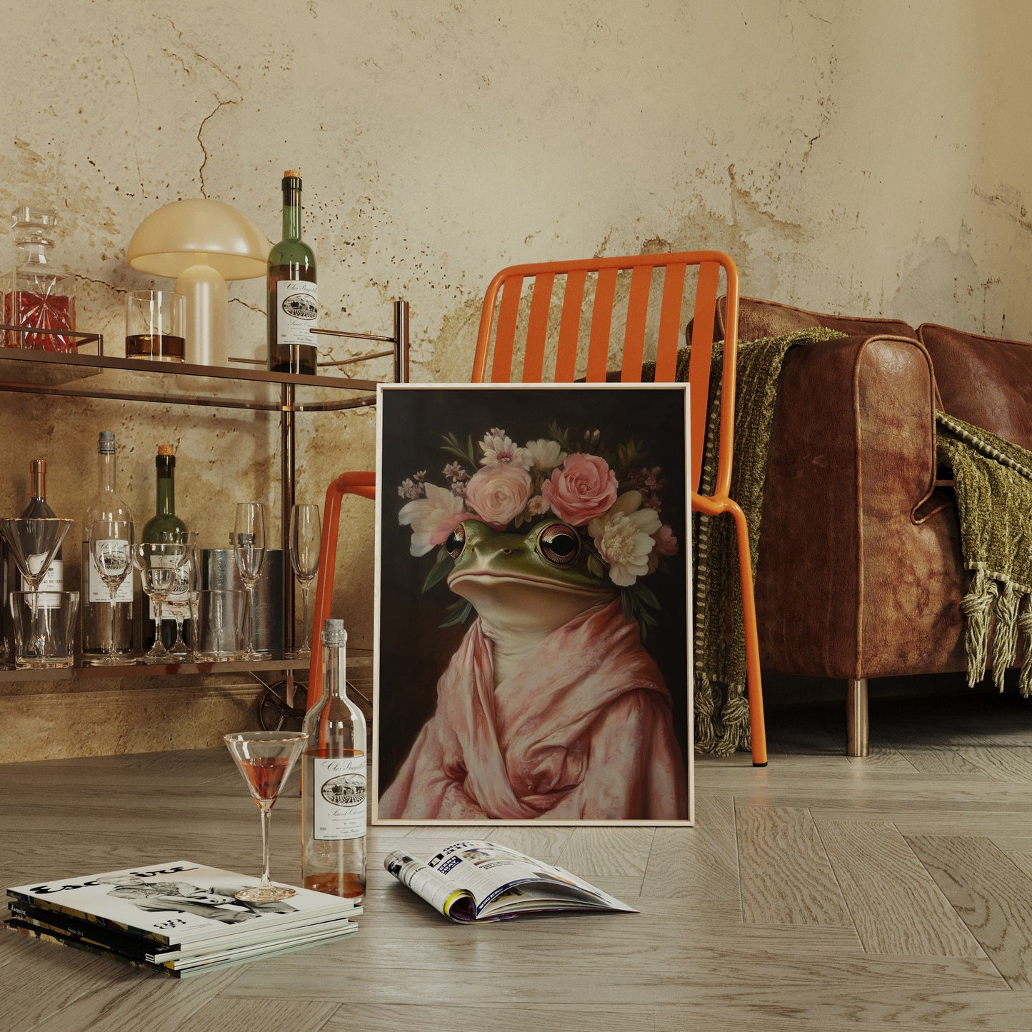 Frog Royalty in Bloom