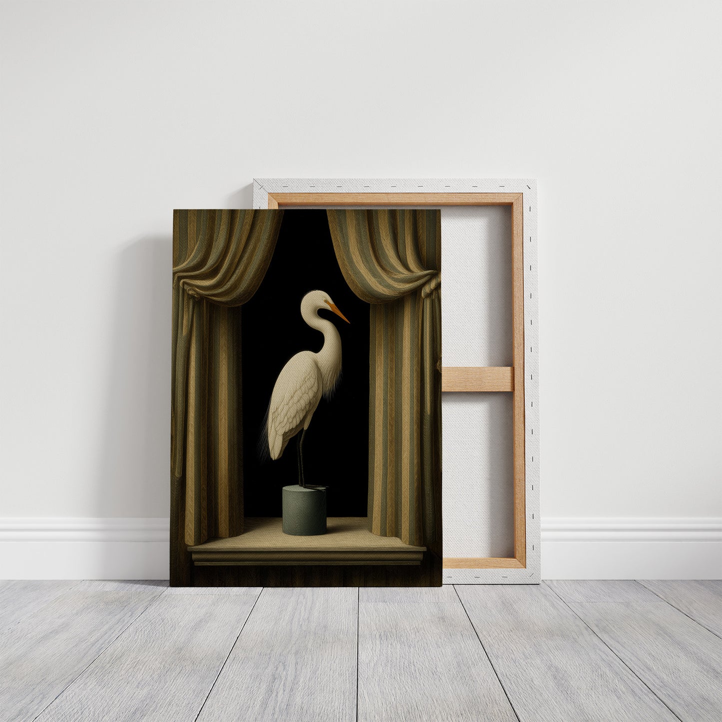 Gilded Stillness Behind The Curtain