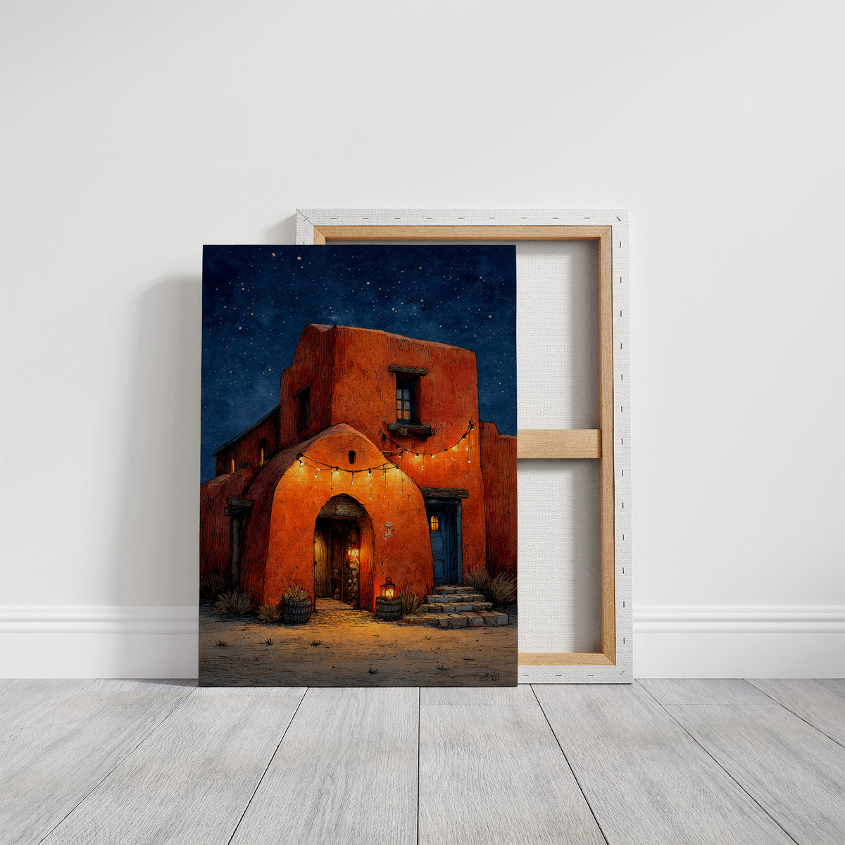 Desert Nightlight: Adobe Left the Lights On