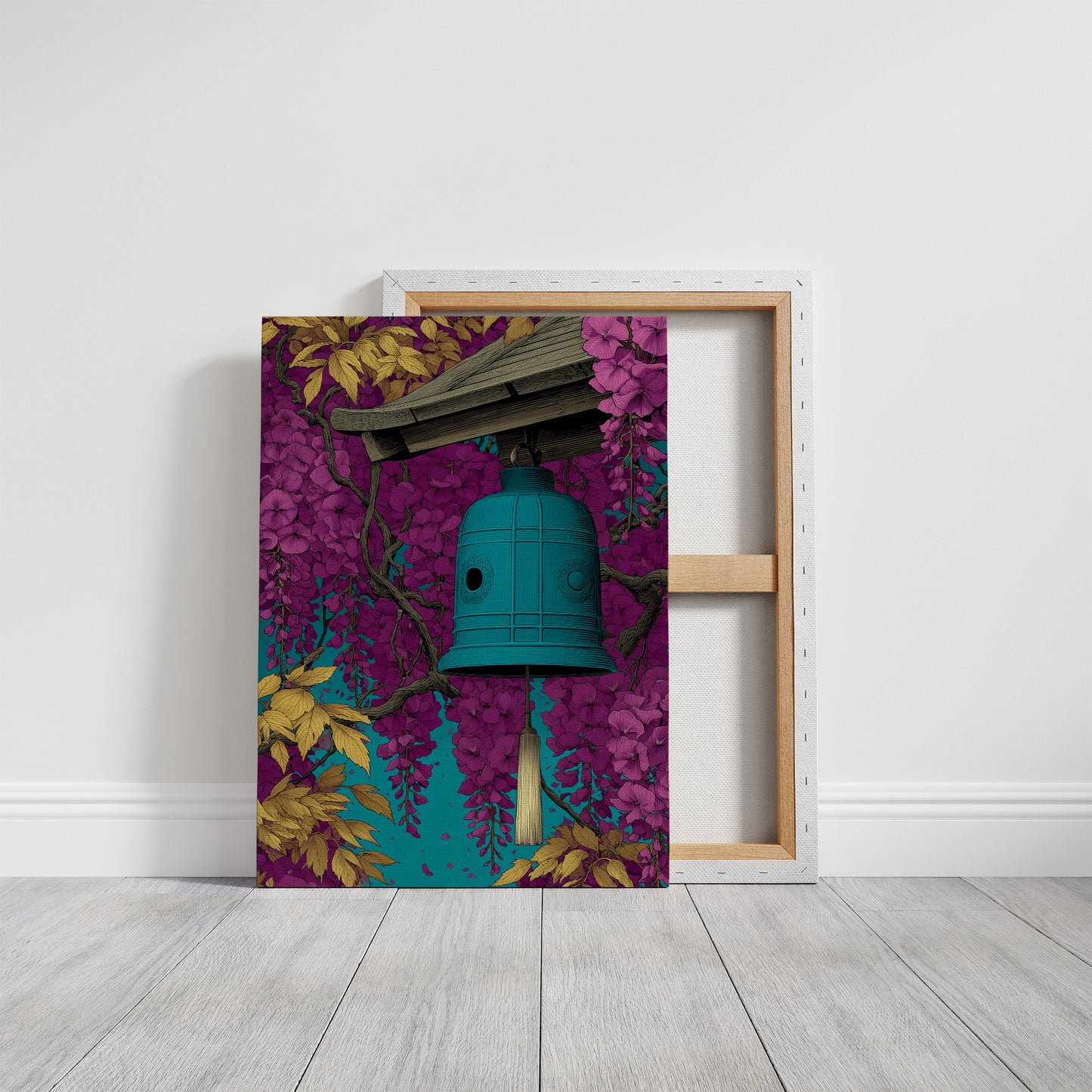 Temple Bell in Wisteria
