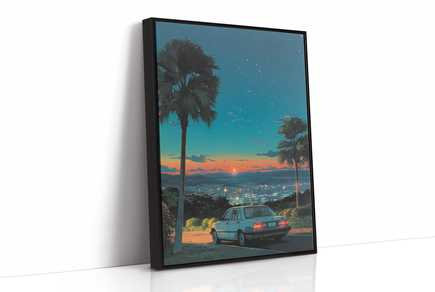 Twilight Overlook: City Lights Below