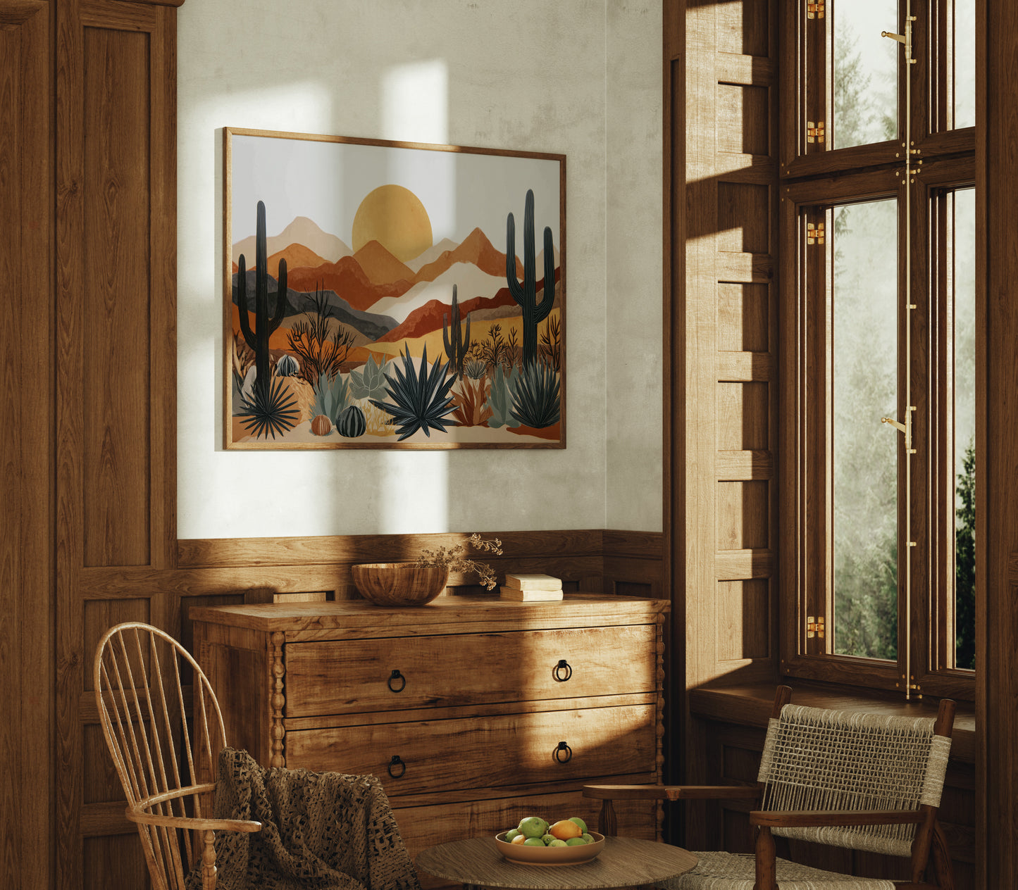 Agave Blooms Meet Desert Dawn