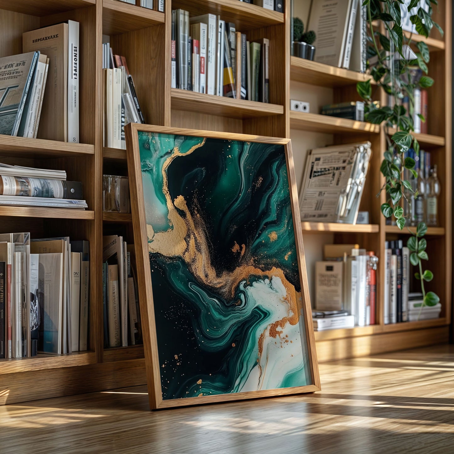 Emerald Flame and Gilded Flow