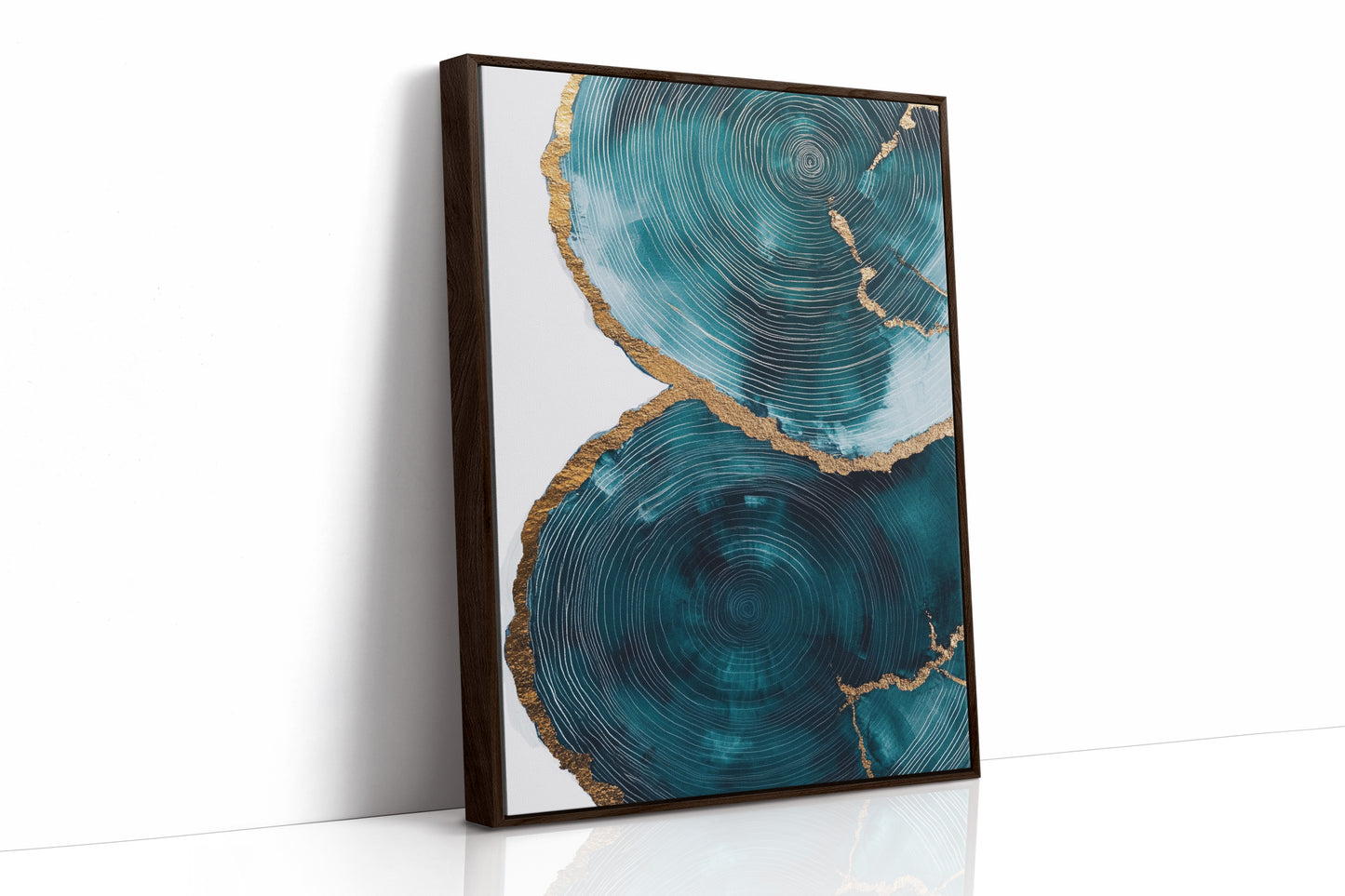 Emerald Echoes in Gold