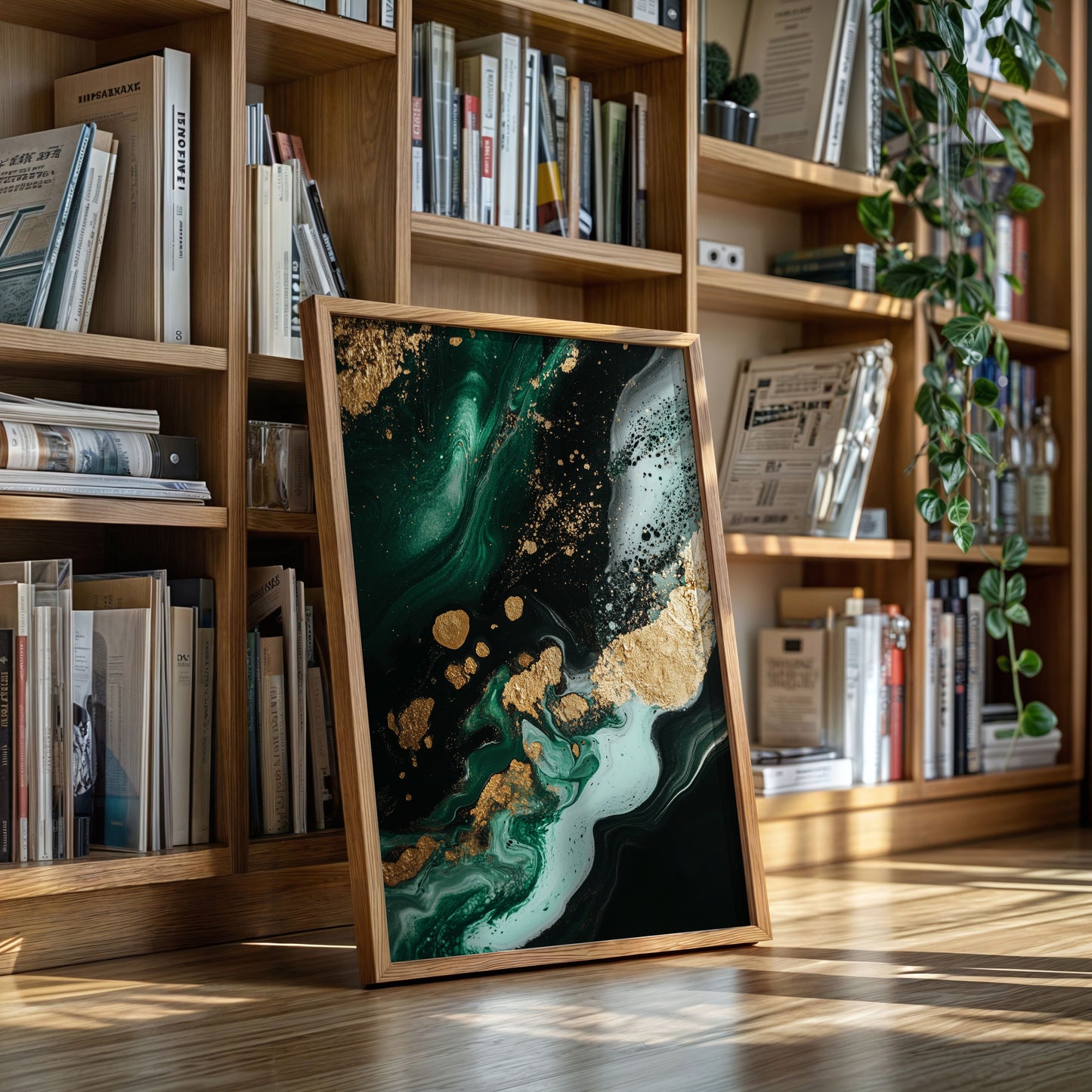 Emerald Rush with Gilded Horizon