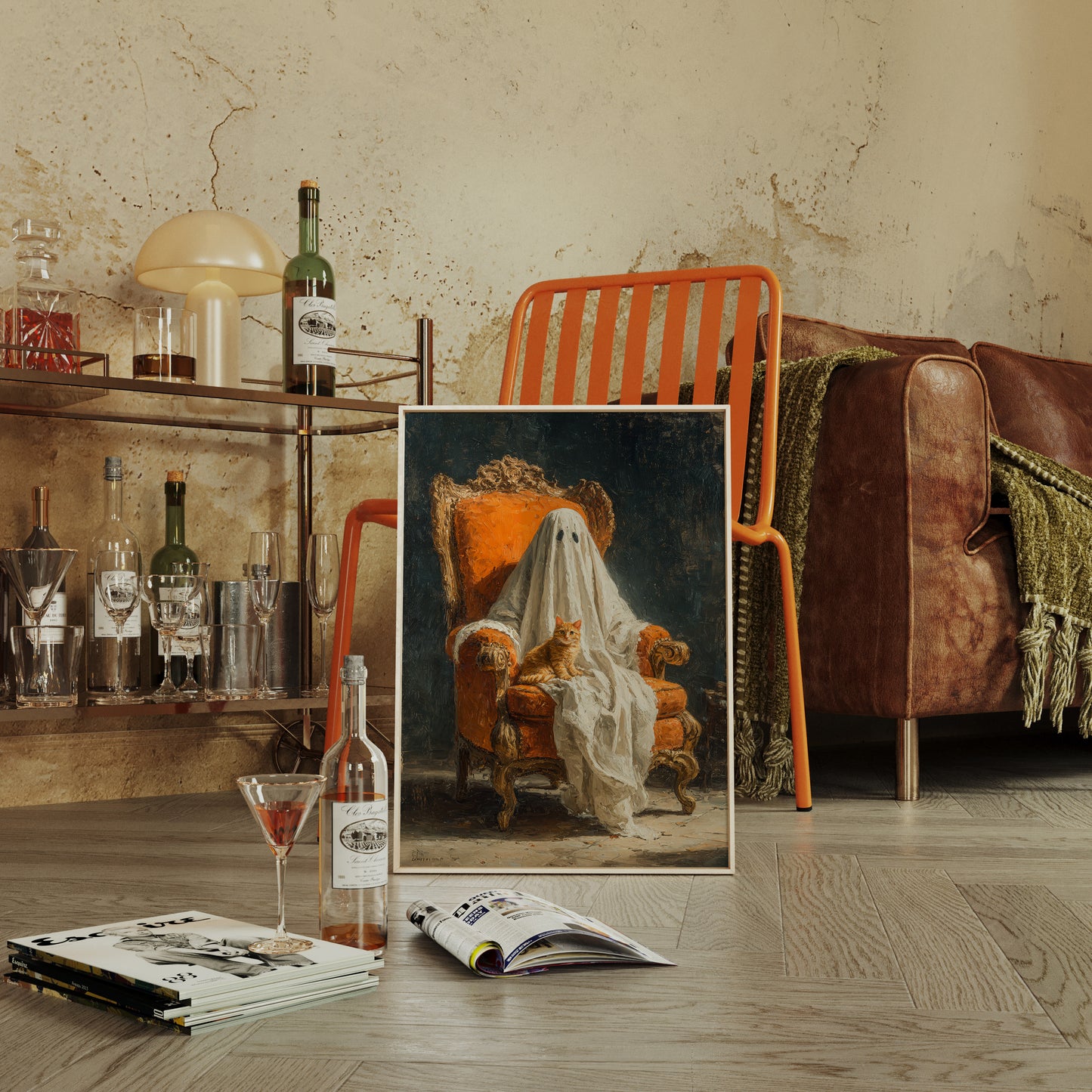 The Guardian in White Drapes