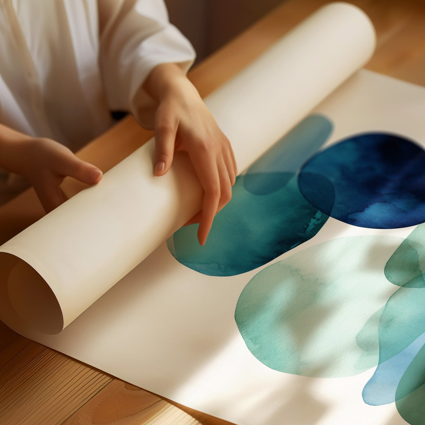 Ocean Stones Float Through Morning