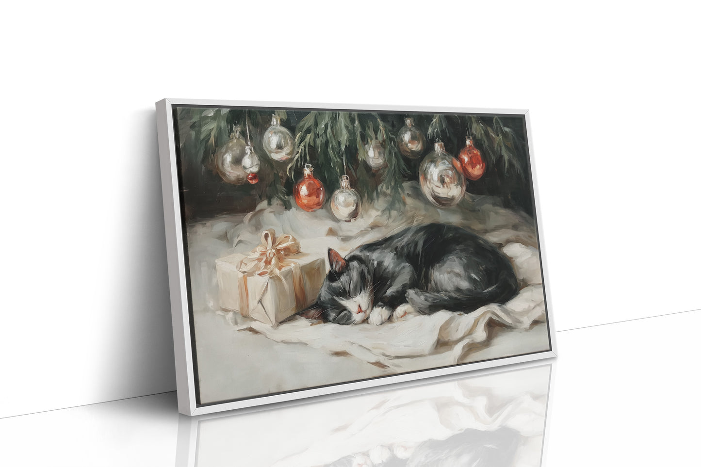 Silent Night Under Christmas Ornaments
