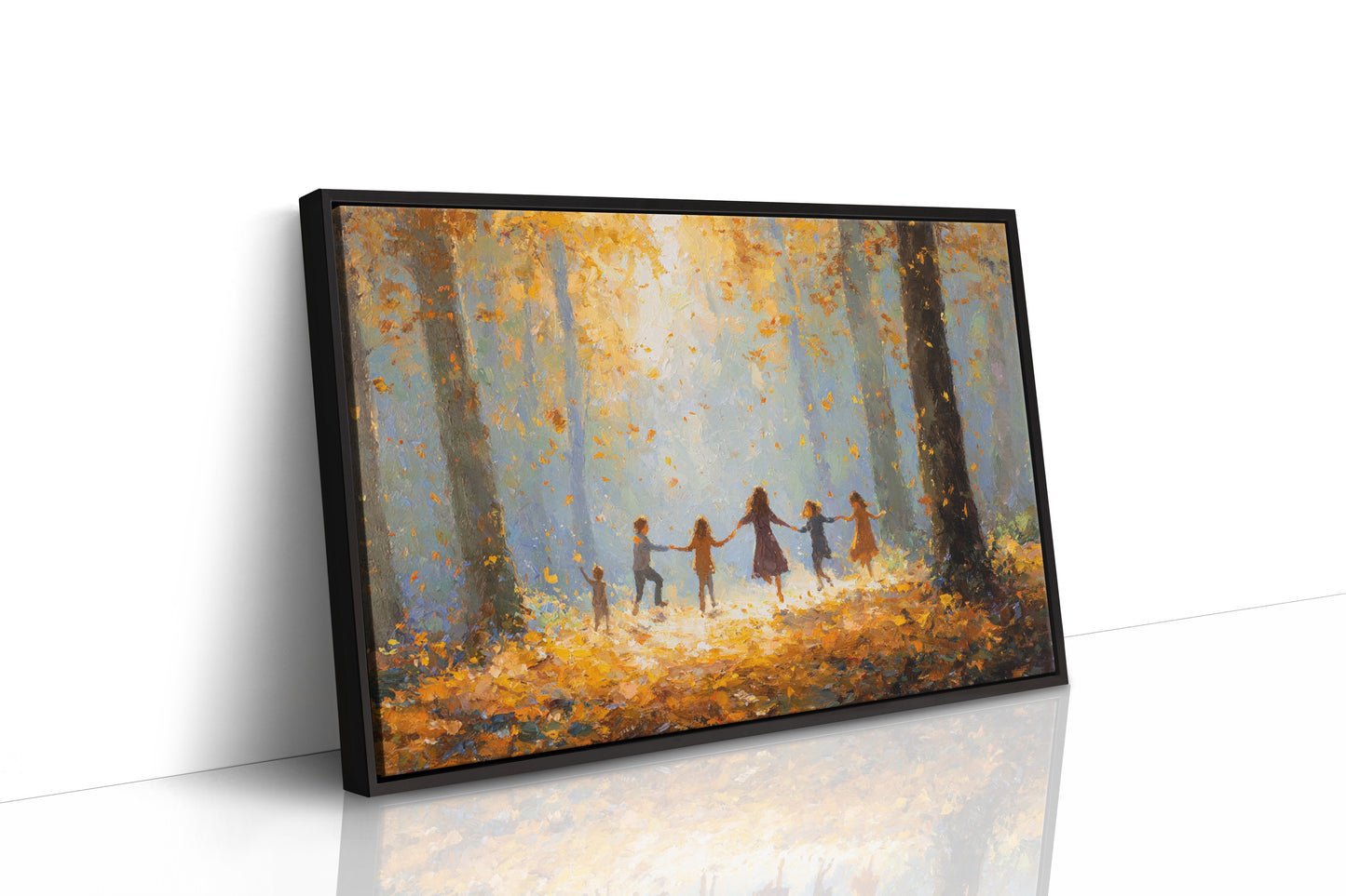 Autumn Light Catches Their Dance