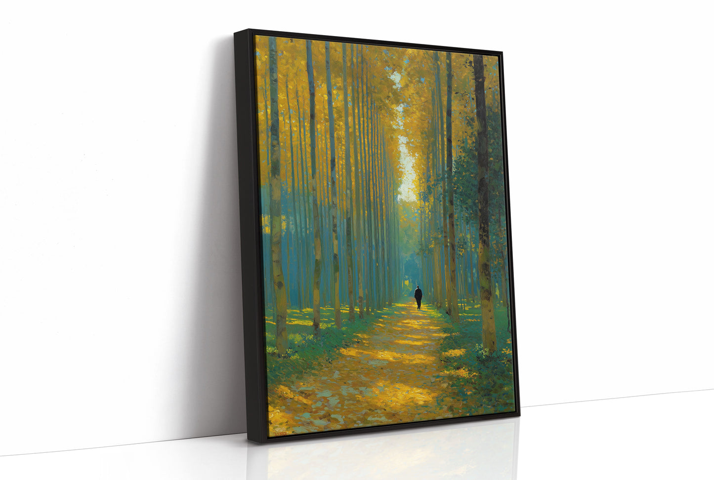 Solitary Journey Through Golden Corridors