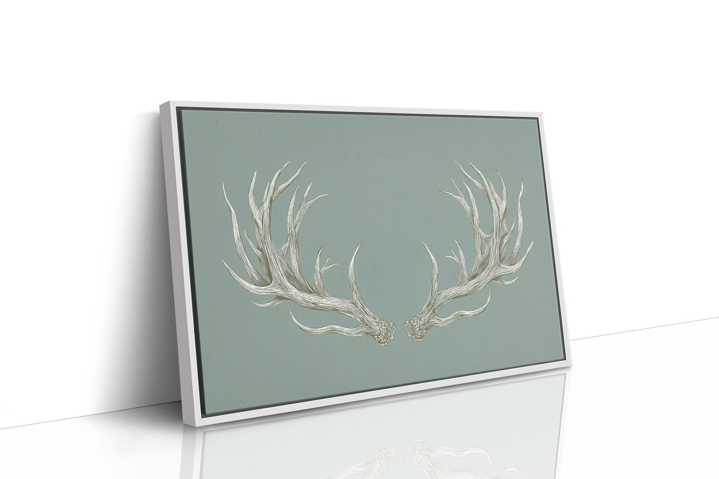 Winter Antlers Paint Sage Stories