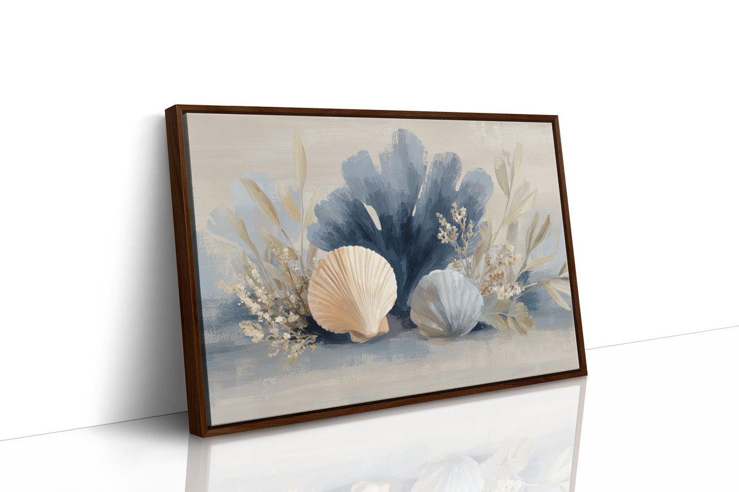 Seashells Dance In Coastal Blue