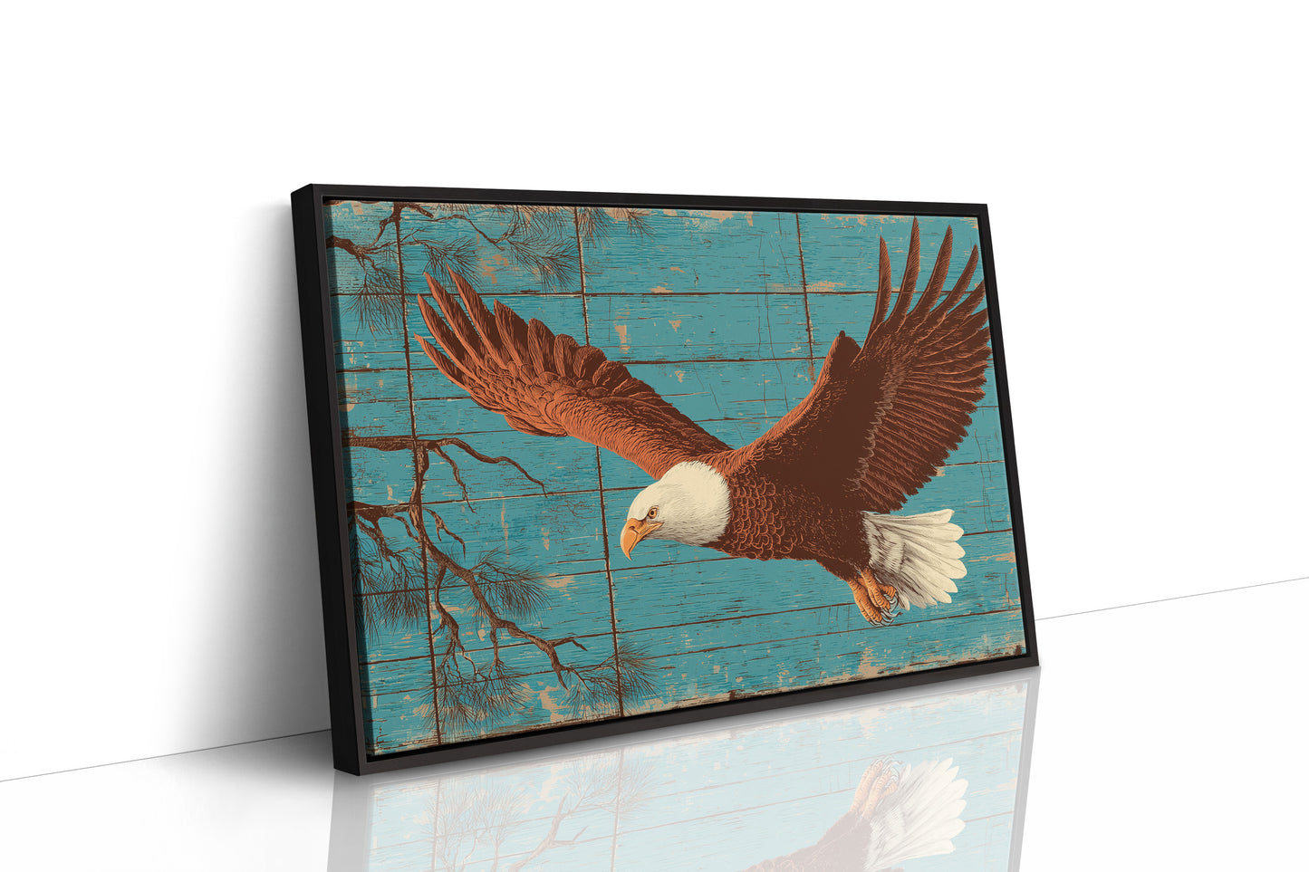 Wings Over Weathered Wood
