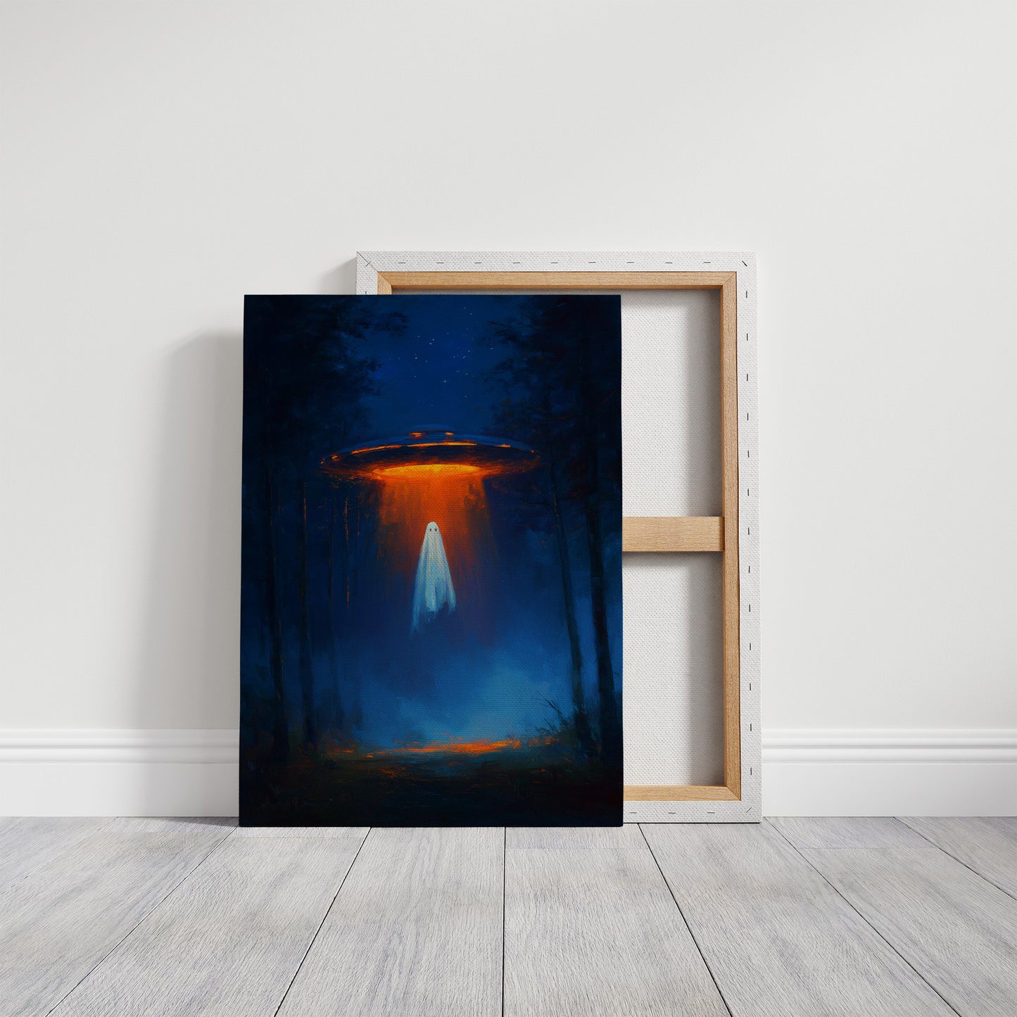 Cosmic Visitor Meets Midnight Forest