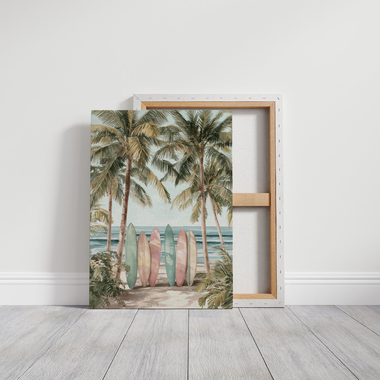 Six Boards Under Palm Shade