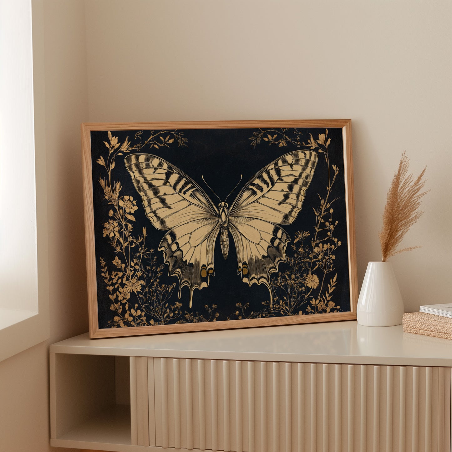 Midnight Garden's Golden Wings Unfold