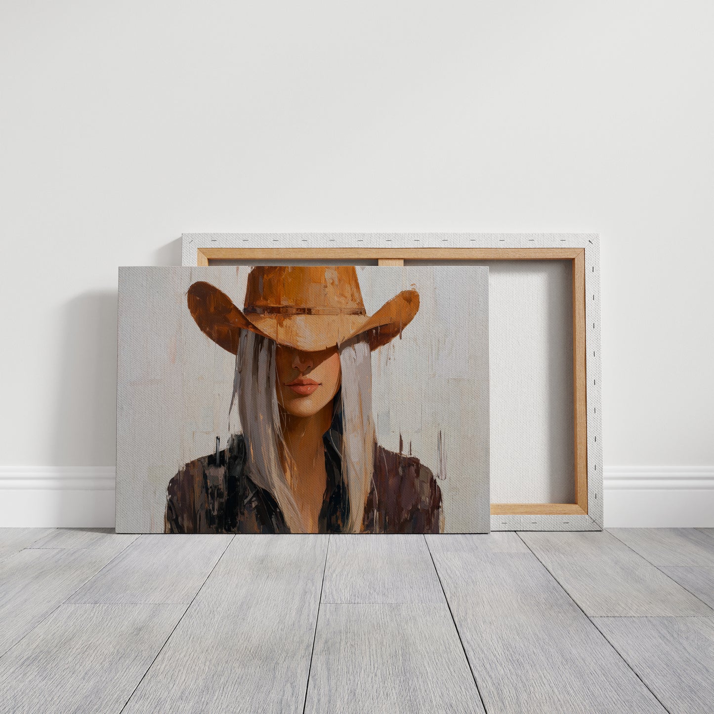 Western Shadows Cast in Palette Knife