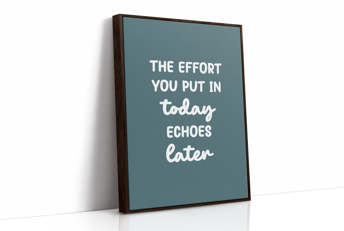 The Effort You Put In Today