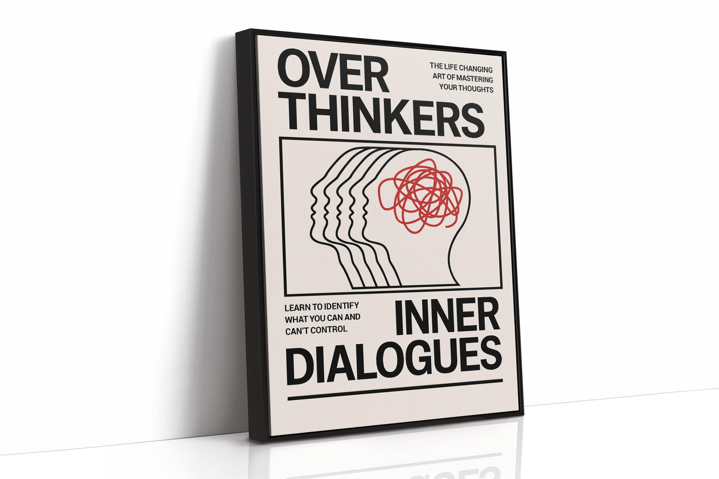 Overthinkers Inner Dialogues – Bold Modern Mental Health Print