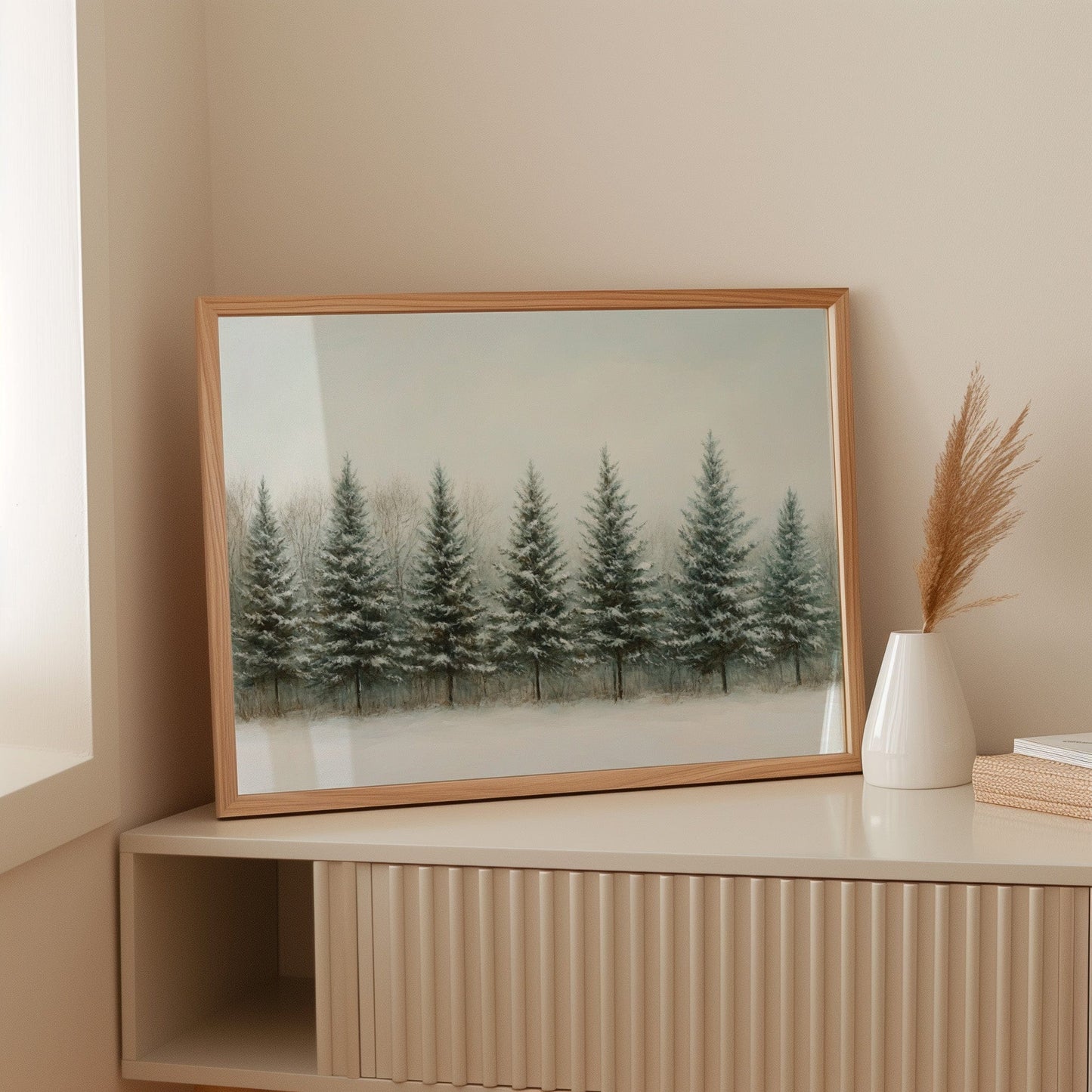Evergreens Stand Their Winter Watch