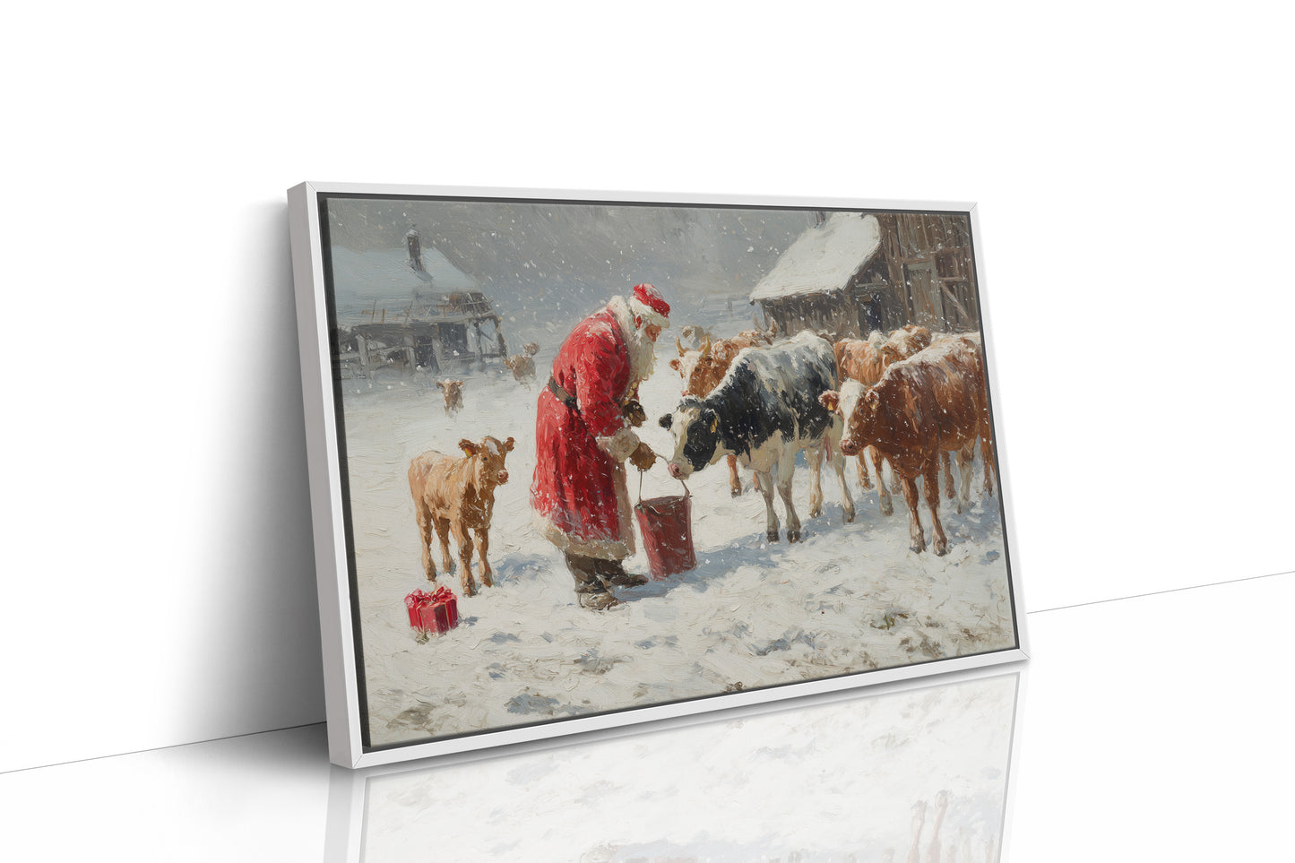 Winter Barn Brings Christmas To Cows