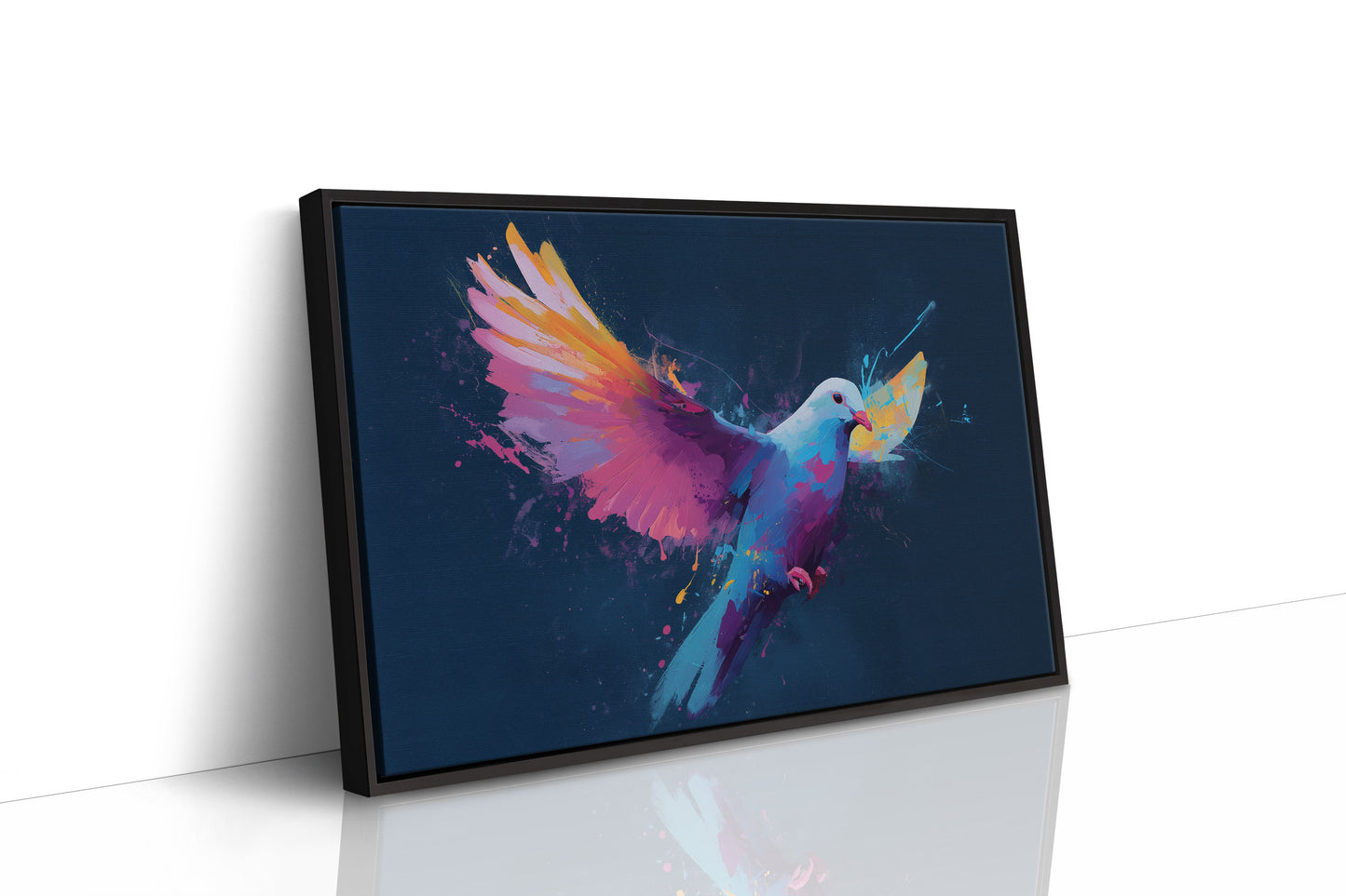 Prismatic Dove Carries Midnight Dreams