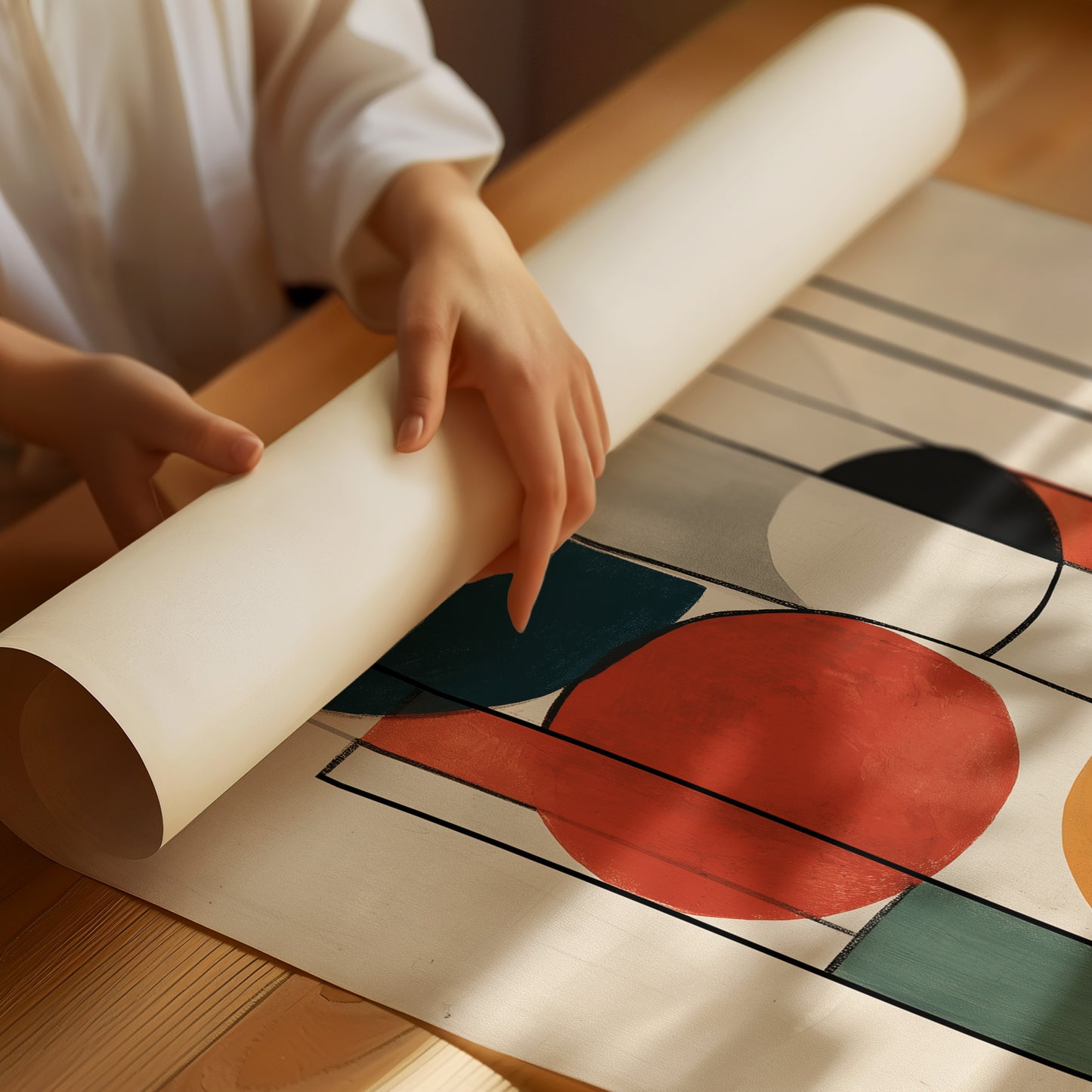 Circles Dance In Modern Lines