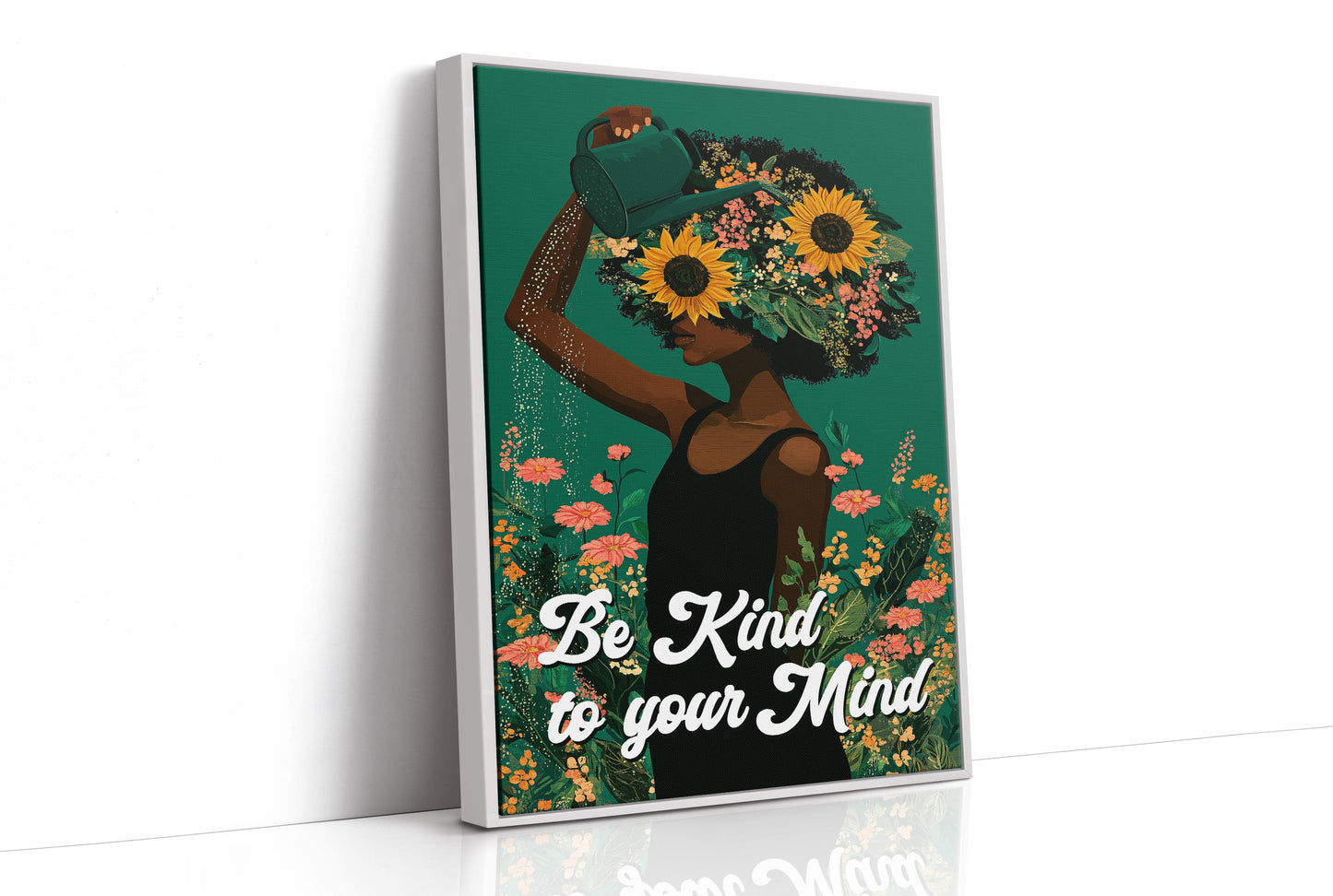 Be Kind To Your Mind Floral Art