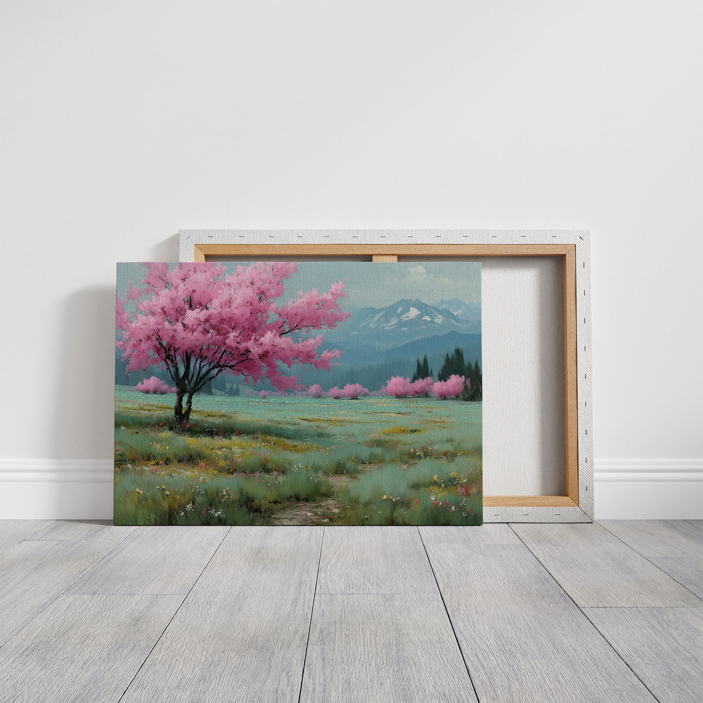 Cherry Blossoms Paint Mountain Stories