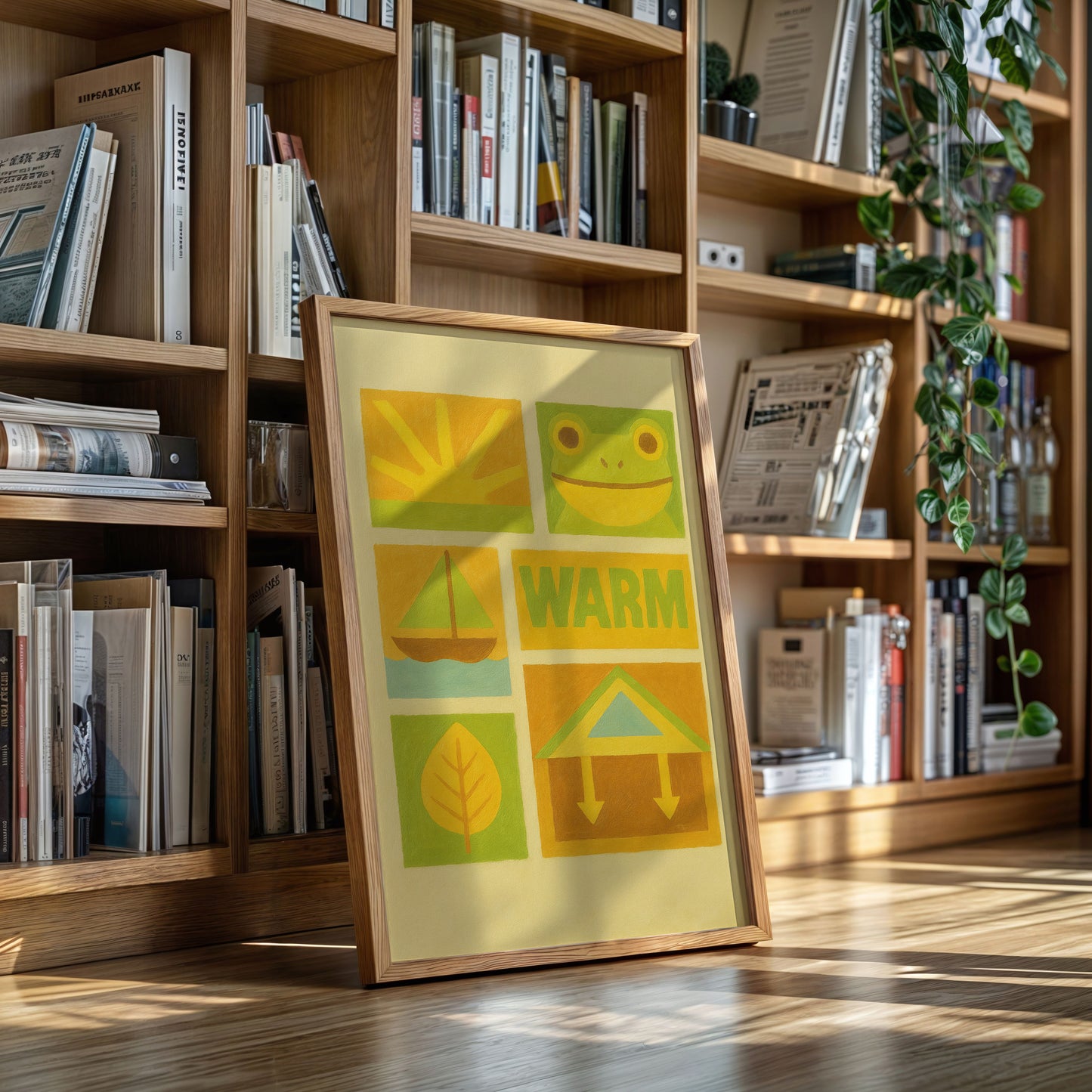 Warm Days with Frog and Sun