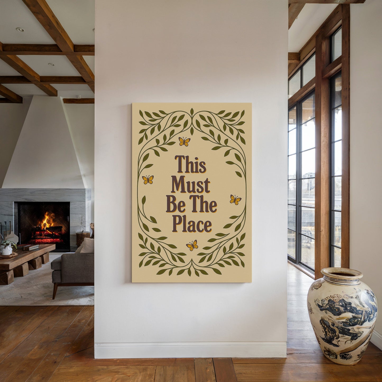 This Must Be The Place – Whimsical Nature Quote Print