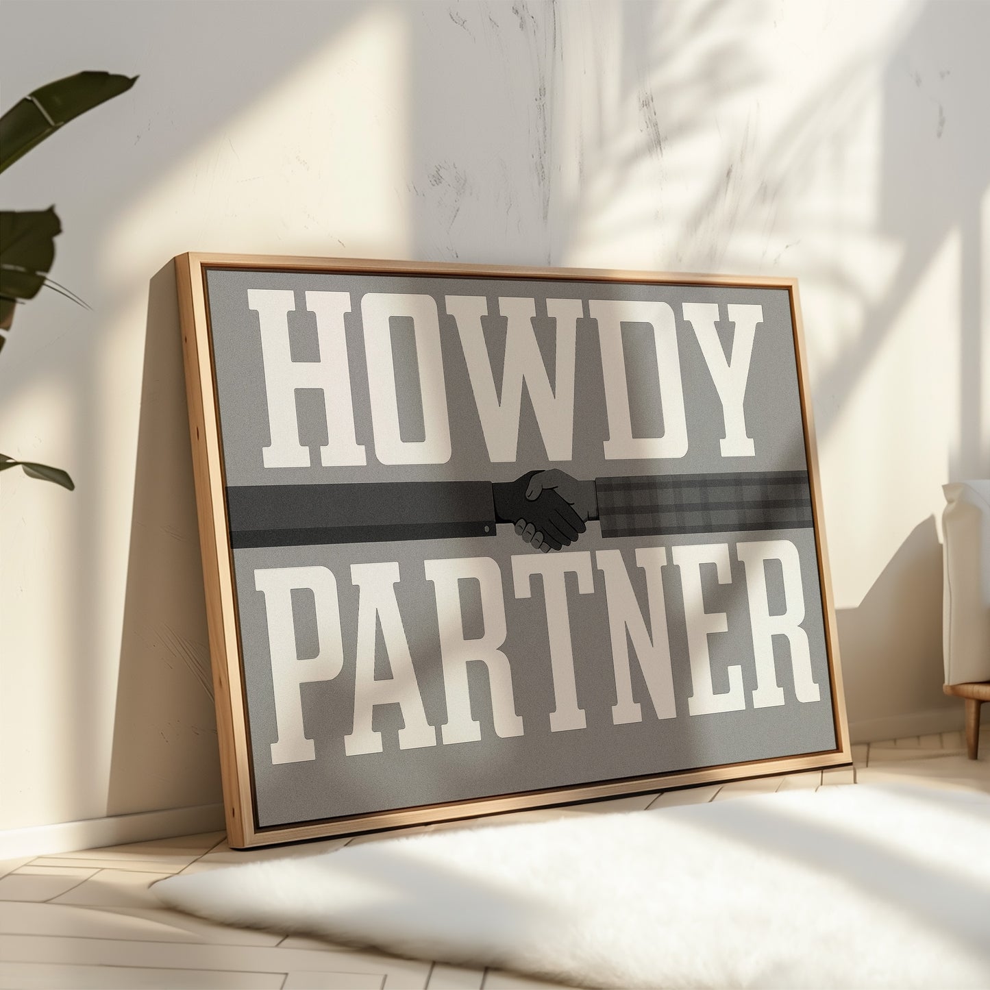 Howdy Partner Vintage Western Greeting