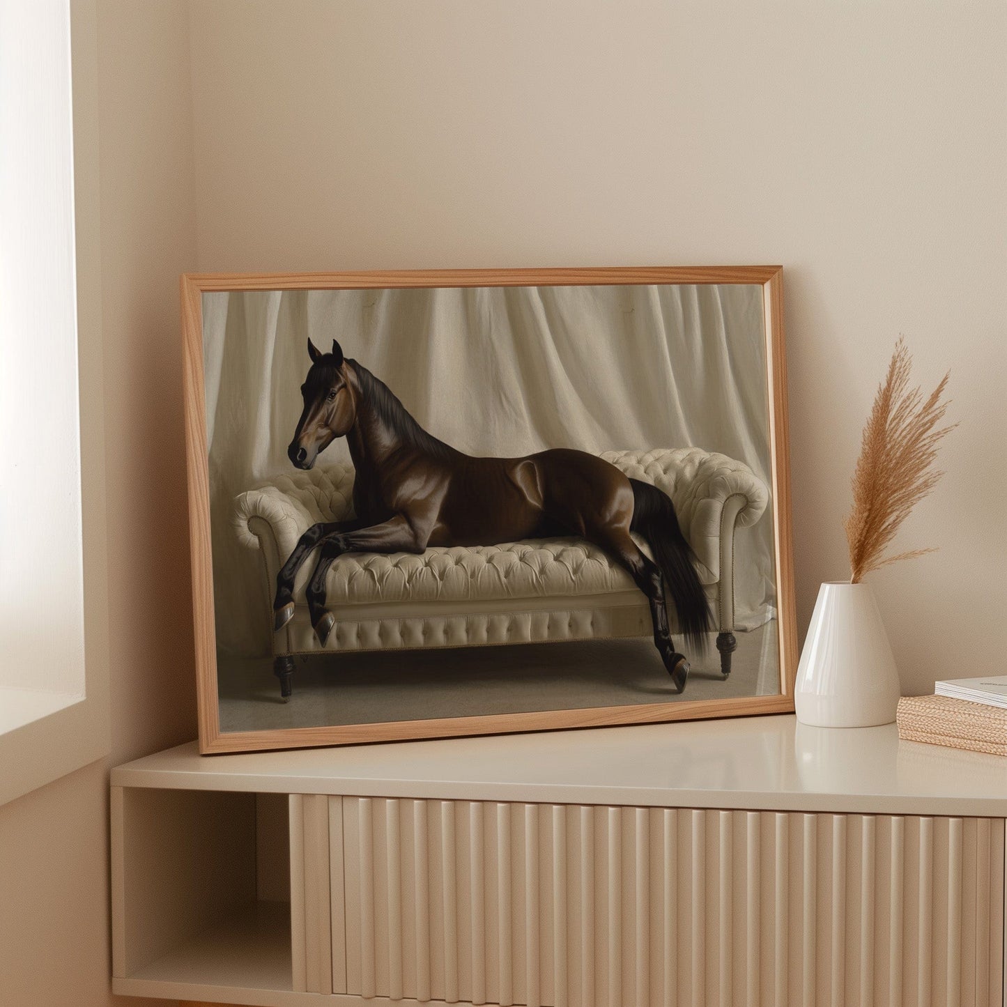 Surreal Horse Lounge Fine Art Print