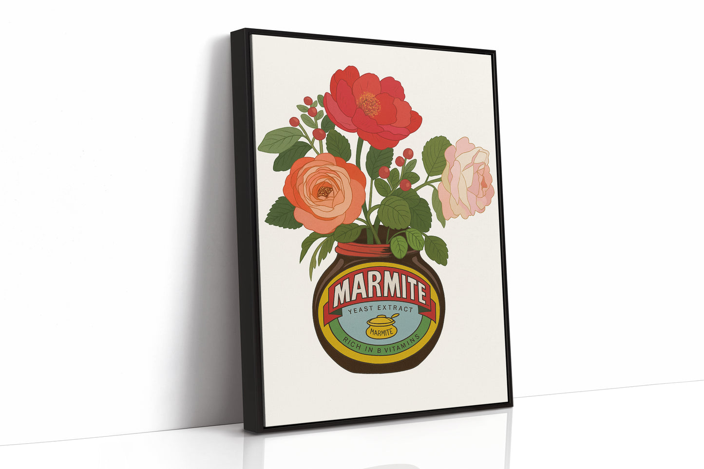 Roses in a Marmite Jar