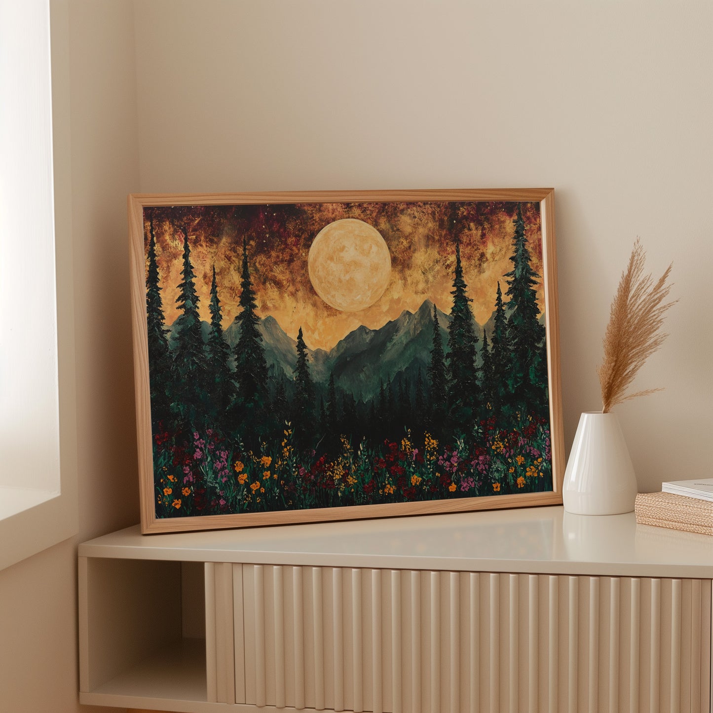 Alpine Meadows Catch Moonlight's Gold