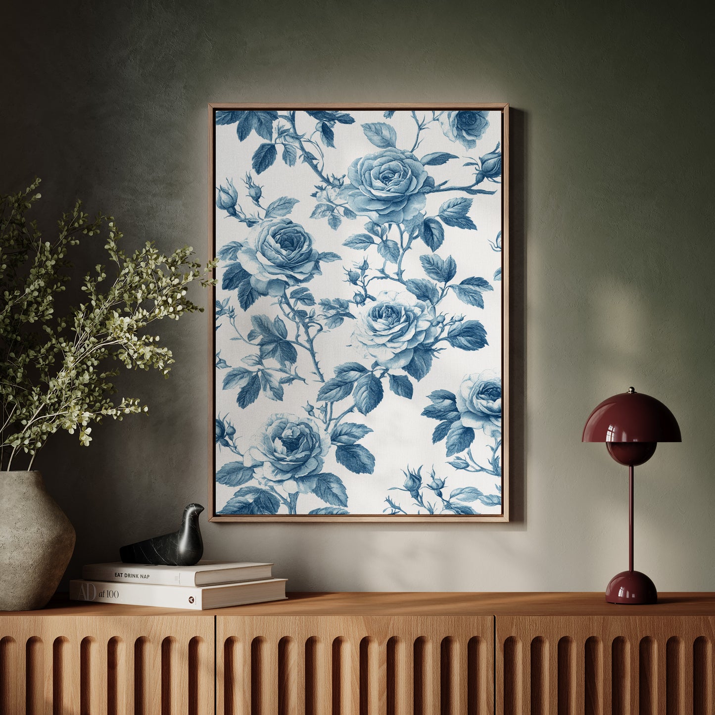 Cerulean Blooms in Quiet Spaces