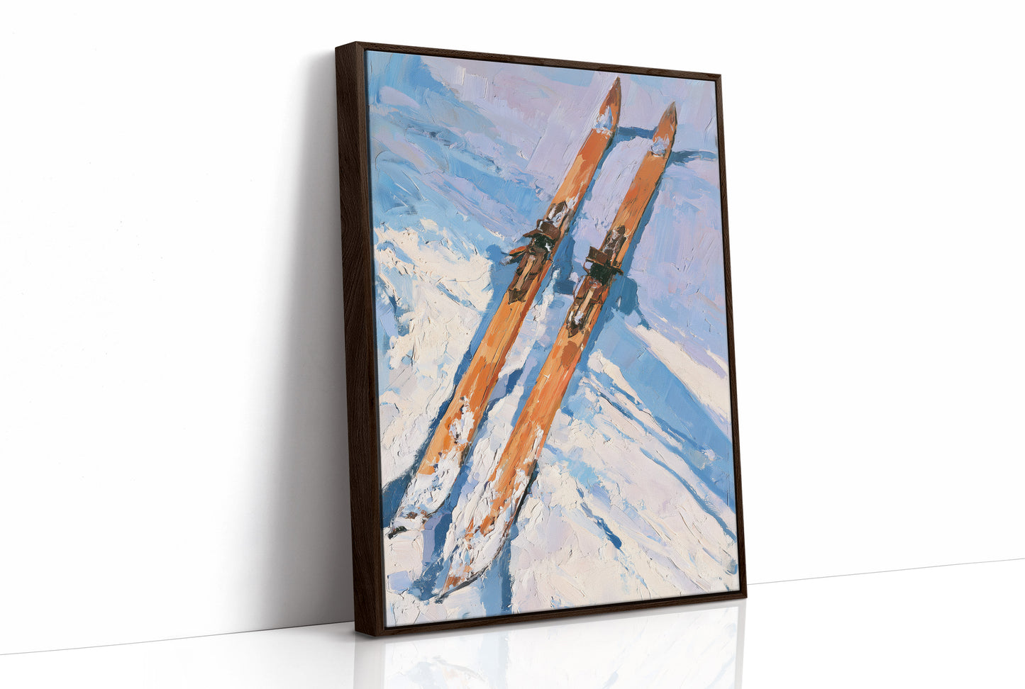 Vintage Skis, Fresh Powder
