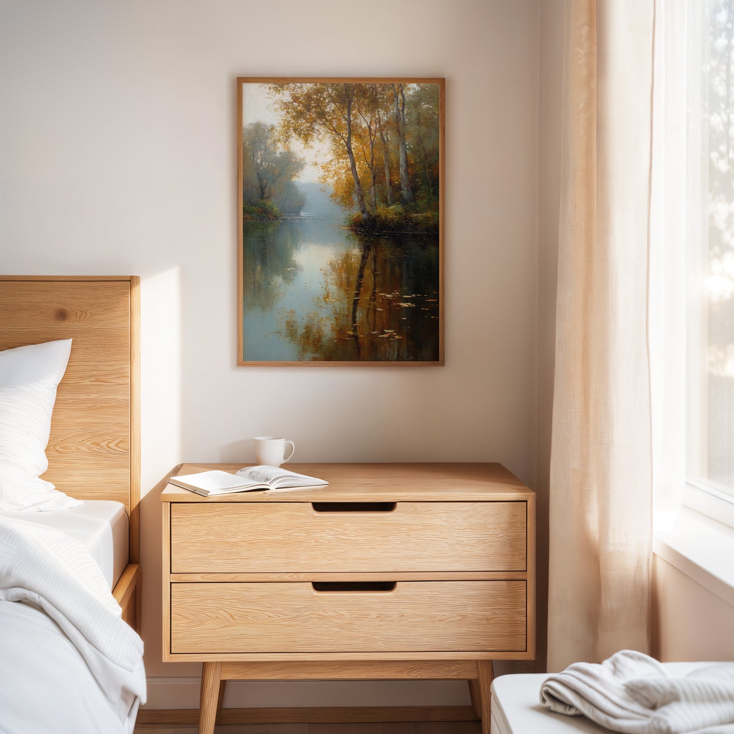 Autumn Reflections on Tranquil Waters