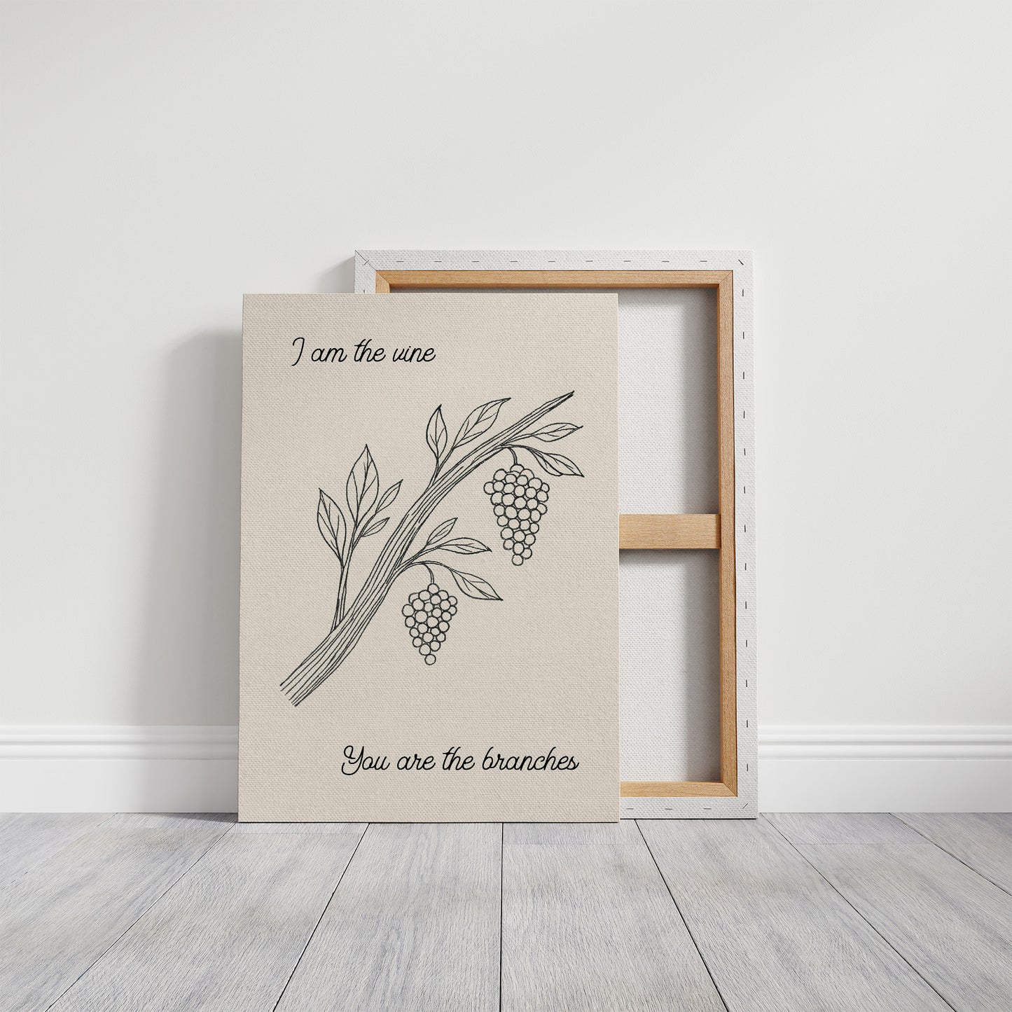 Vineyard Scripture In Simple Lines