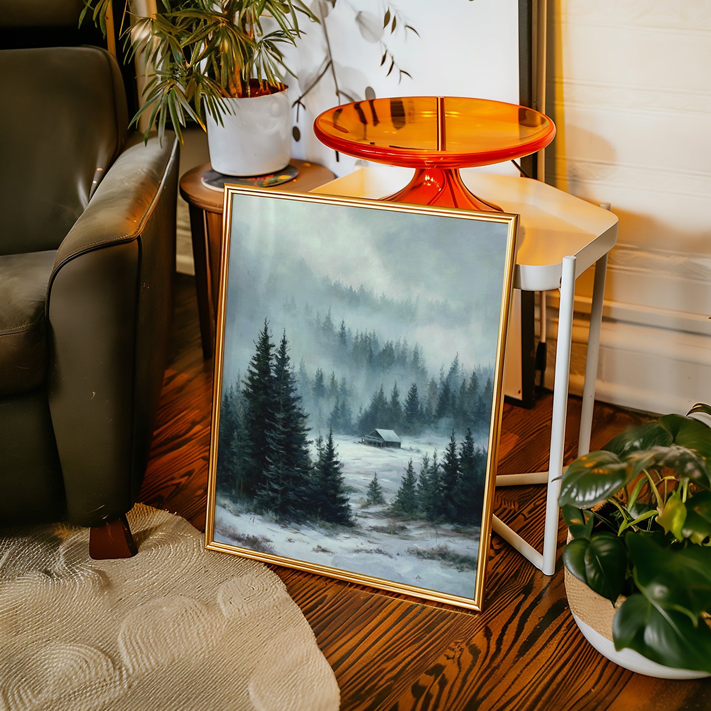 A Cabin Beneath Silent Pines