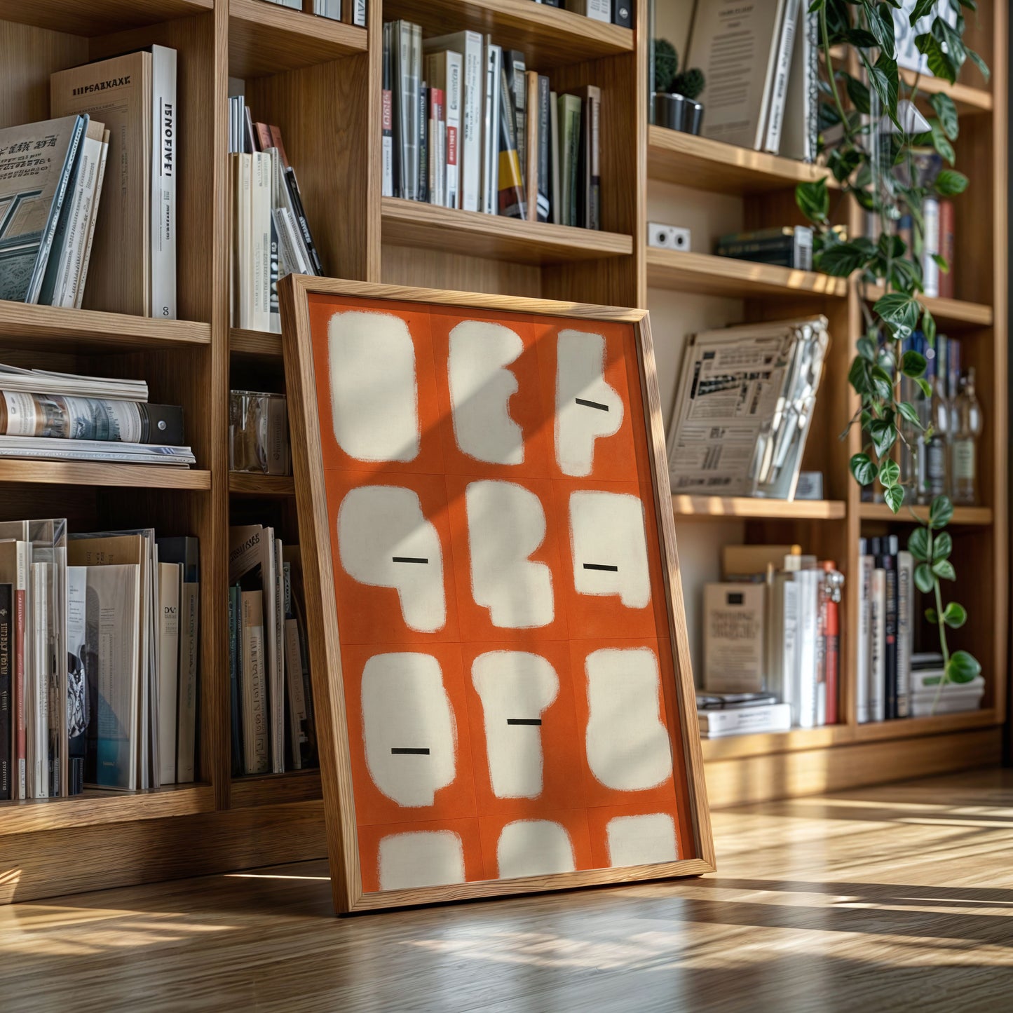 Minimal Shapes on Burnt Orange Grid