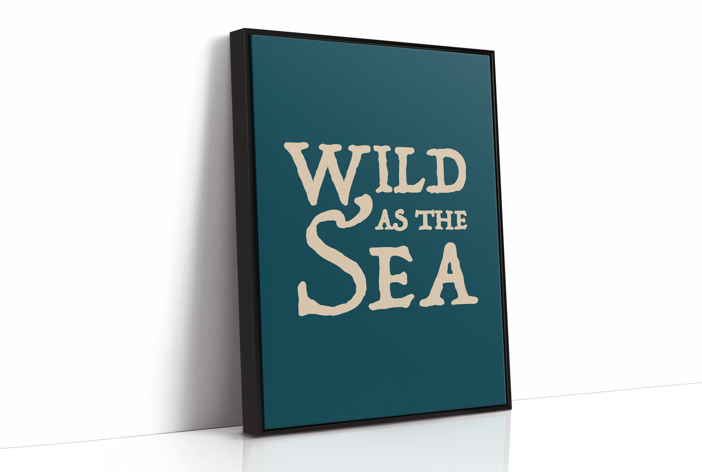 Oceanic Typography: Untamed Waters