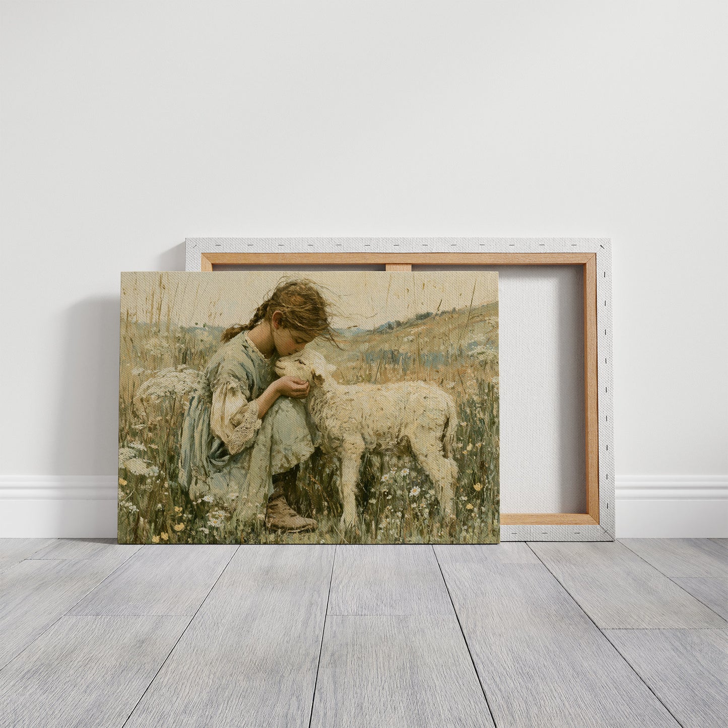A Girl and Her Lamb