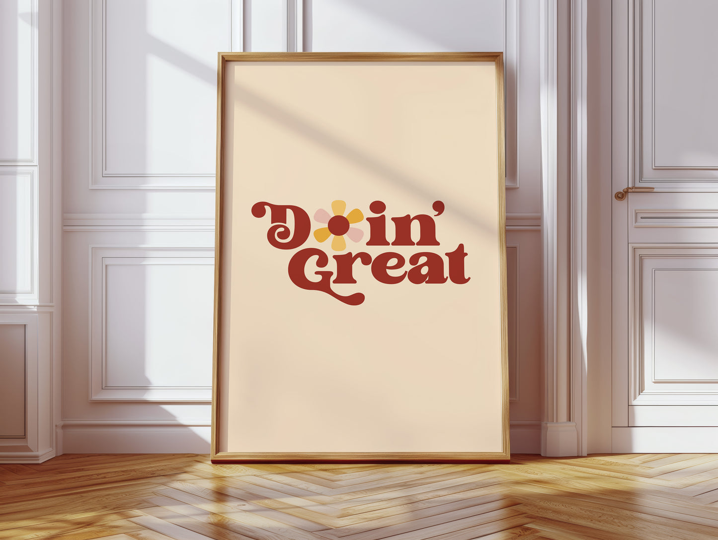 Retro Daisies Dance Through Time