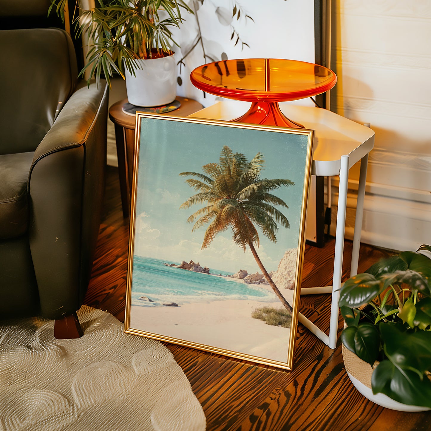 Waves Caress the Golden Shore