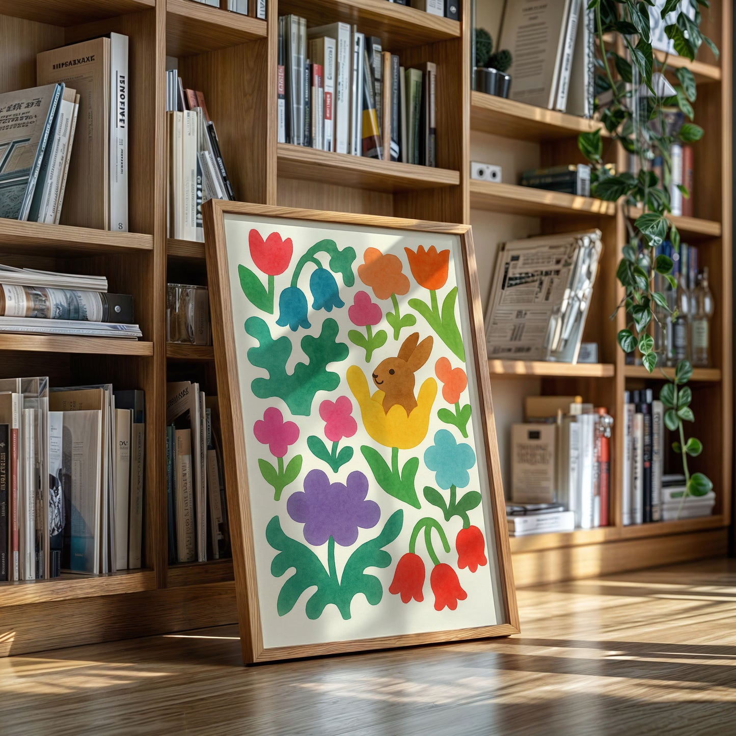 Bunny in the Bloom Garden