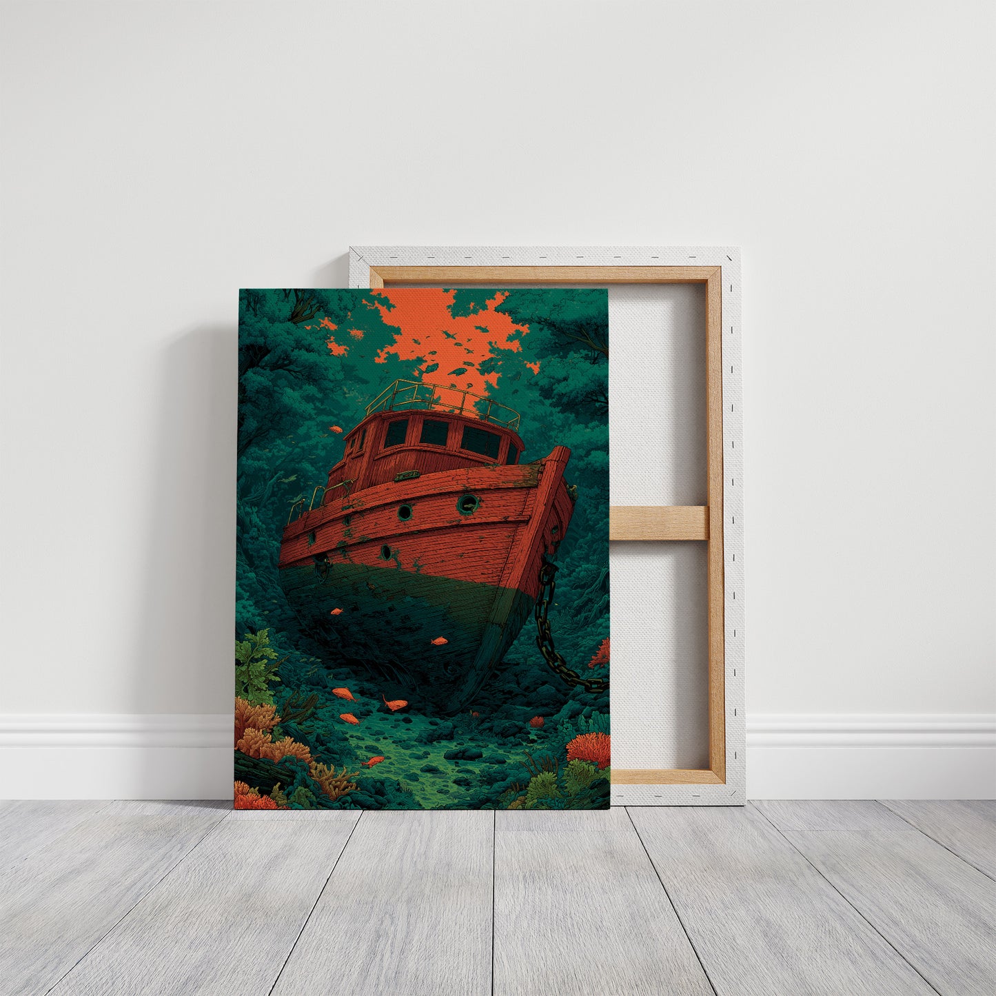 Shipwreck on the Reef Floor