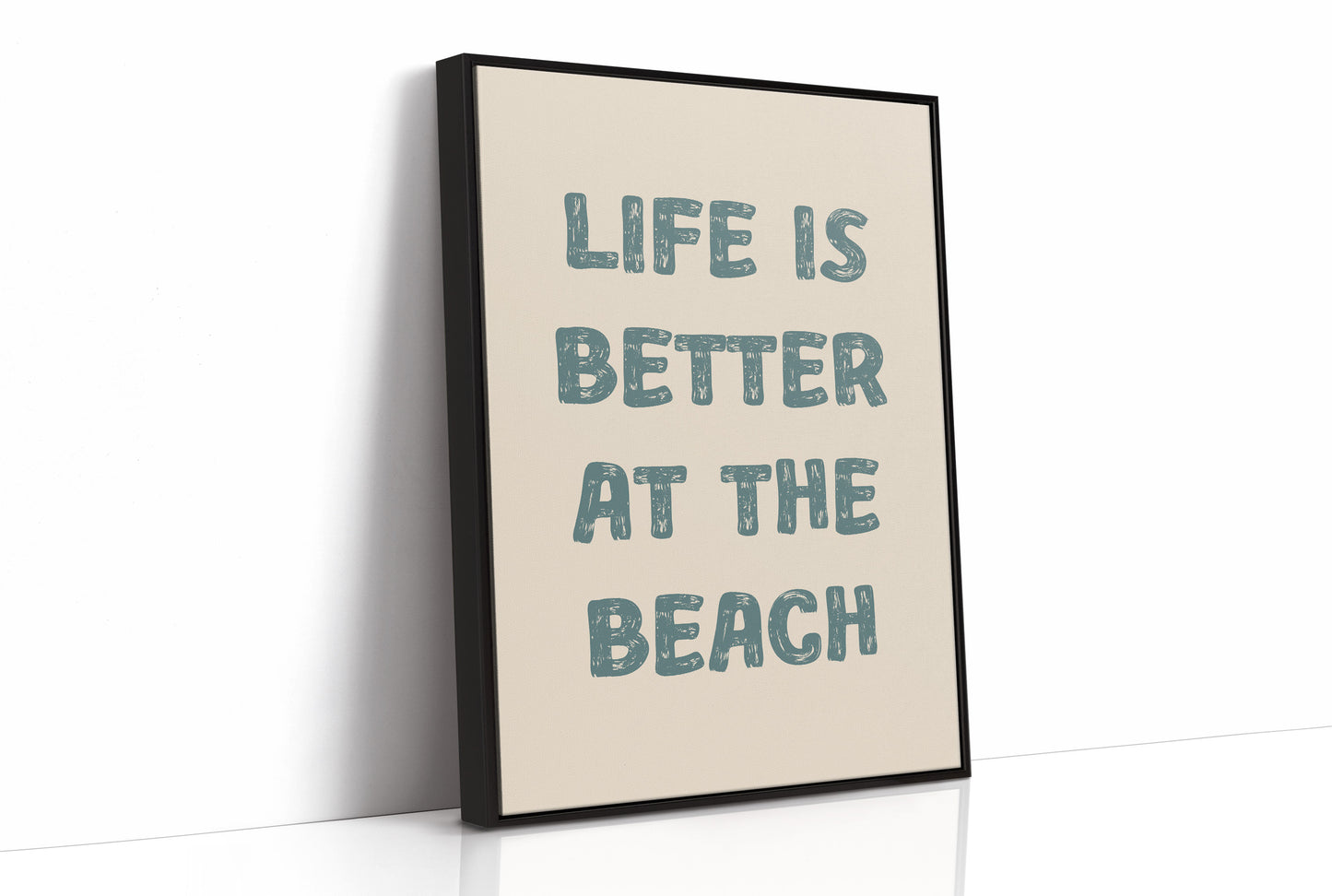 Coastal Wisdom in Teal Typography