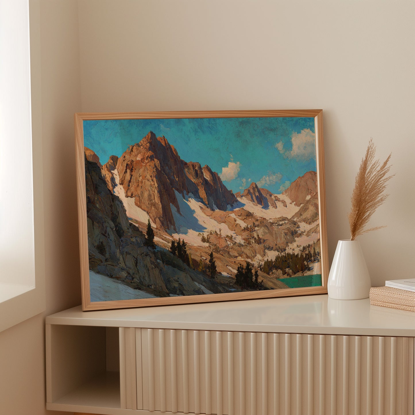 Alpine Peaks Touch Morning Light