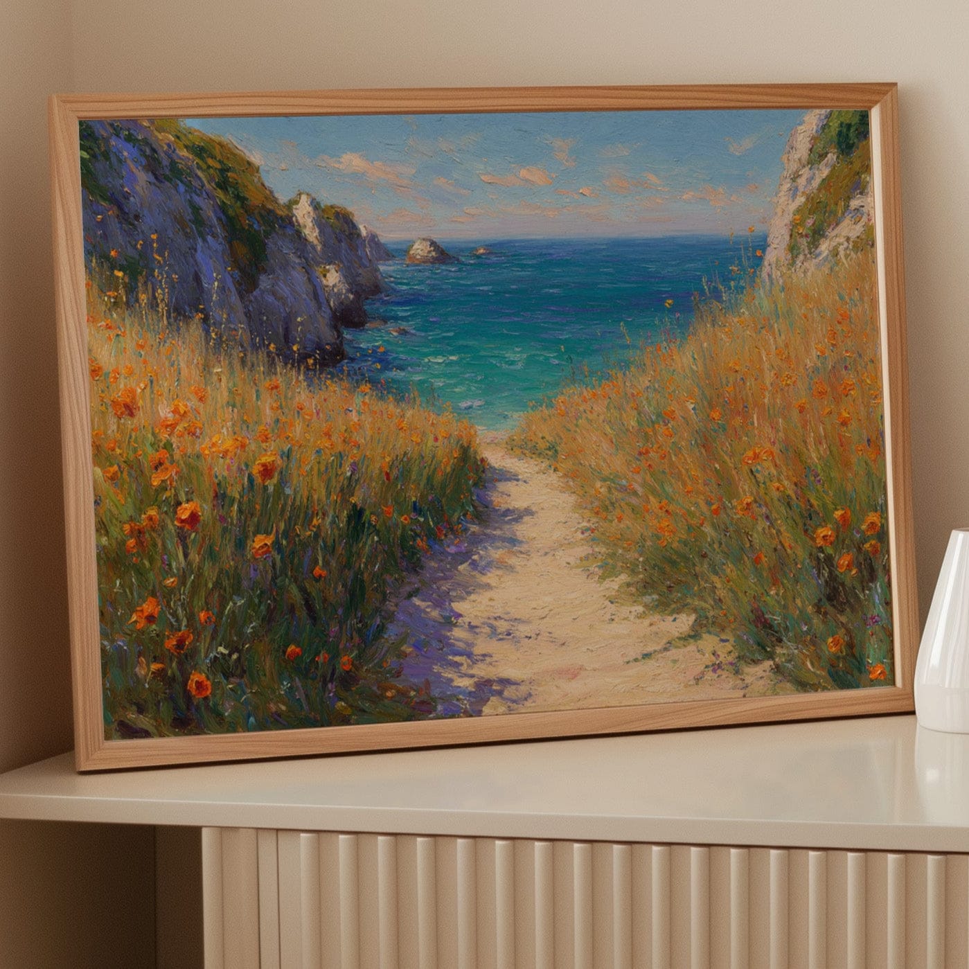 Poppies Dance Along Ocean Trails
